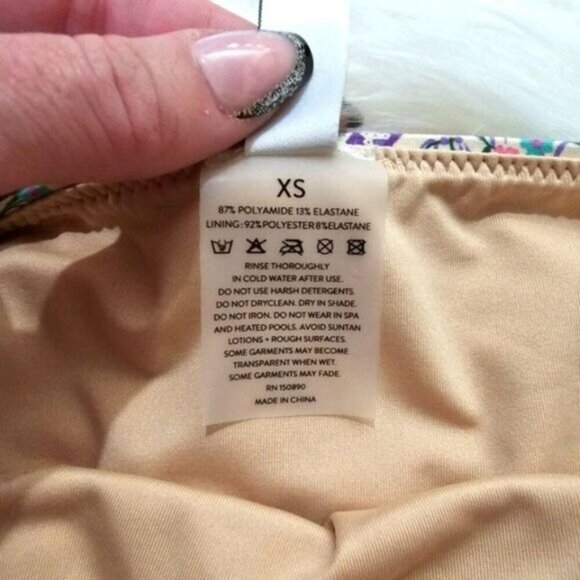 Spell ✦ Babushka Cheeky Bikini Bottoms ✦ Rare 2016 Pink Purple Floral XS Swim - Picture 8 of 11